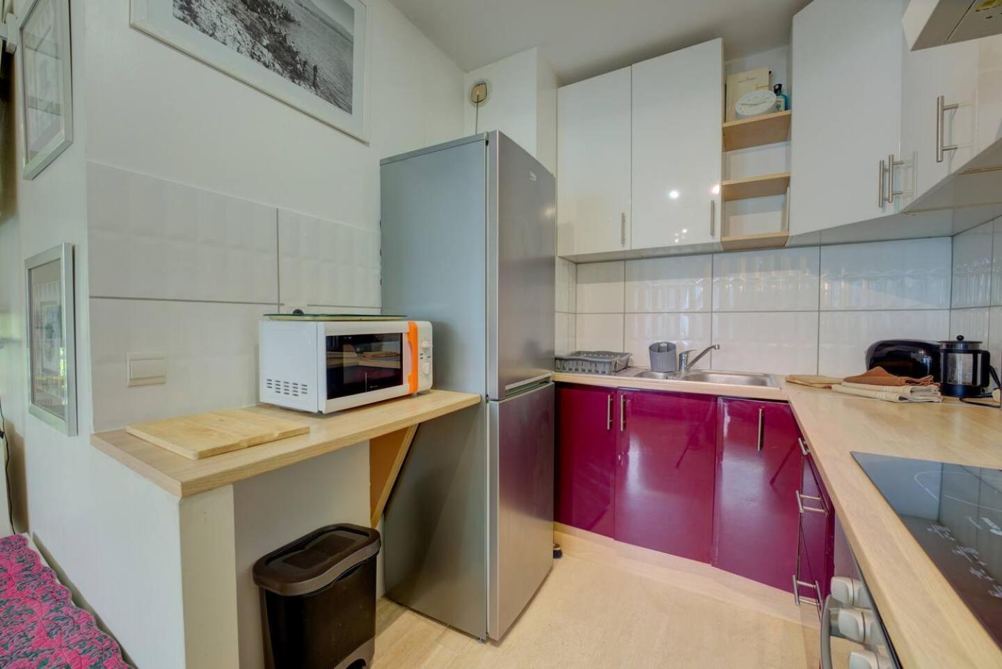 Elegant Apt W/2 Terraces/Mins To Beach & Shops Antibes Kültér fotó
